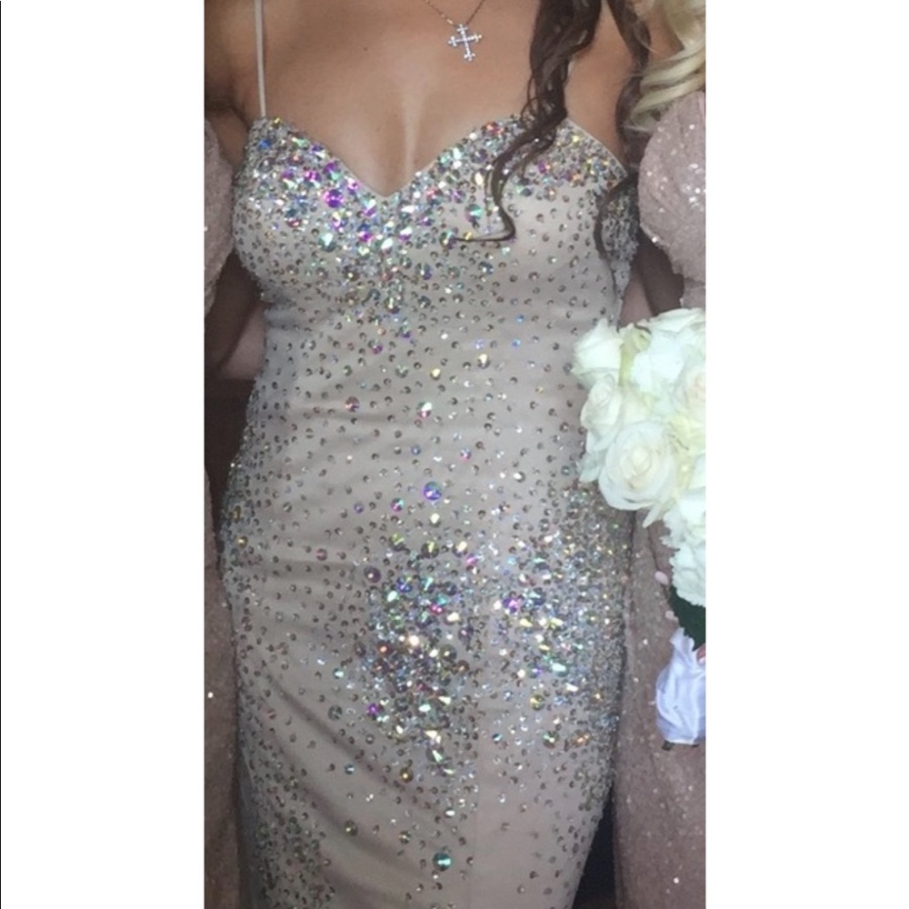 Terani gold bling gown
